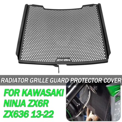 FOR KAWASAKI NINJA ZX6R ZX636 2013-2023 Radiator Grille Guard Protector Cover - Image 1 of 4