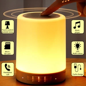 Rechargeable Night Light Touch Sensor LED Dimmable Bedside Table Desk Lamp Gifts - Picture 1 of 17