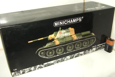 Rare Minichamps 047495 Soviet T34/76 at Leningrad Front in 1:35 Scale, Boxed - Image 1 of 4