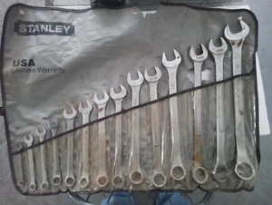 Juego de llaves combinadas Stanley SAE 14 piezas 3/8" - 1 1/4" EE. UU. - Imagen 1 de 24