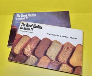 Vintage Bread Machine Cookbooks III & IV Donna Rathmell German Nitty Gritty - Imagen 1 de 5