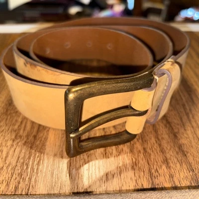 Cinturón de cuero genuino TIMBERLAND para hombre - clásico, informal cinturón de vestir marrón talla 44 Foto 1 de 4