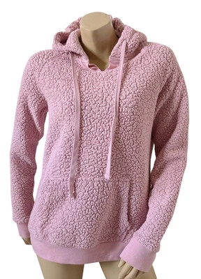 REFLEX женщин размер XL розовый флис шерпа полный молнии с капюшоном толстовка с капюшоном пуловер куртка - Изображение 1 из 4