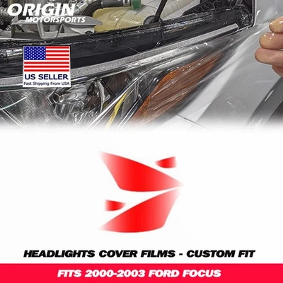 Kit de película de sujetador cubiertas transparentes de protección de faros precortados PPF para FOCUS 2000-2003 Foto 1 de 4