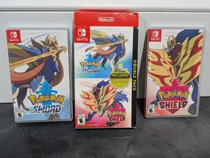 Used Nintendo Switch Pokémon Sword & Shield Double Pack Edition Case ONLY NO... - Picture 1 of 10