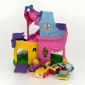 Fisher Price Little People Disney Princess Light & Twist Wheelies Tower + 5 Cars - Picture 1 of 24