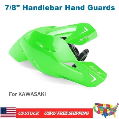 For KAWASAKI KLX230M KLX300 KLX250R KLX 125 150 140 L 7/8" Handlebar Hand Guards - Image 1 of 4