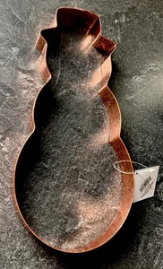 Jumbo Weihnachten Ausstecher Frosty Schneemann Kupfer 10" - Bild 1 von 5