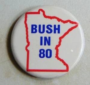 George Bush 1980 Minnesota campaign pin button political - Picture 1 of 1