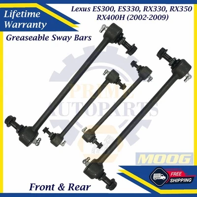 Barras estabilizadoras engrasables delanteras y traseras MOOG OEM para Lexus 2002-2009 garantía de por vida Foto 1 de 4