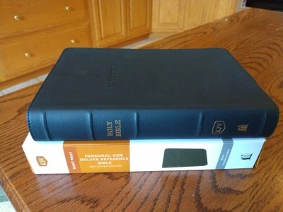 KJV Giant Print Personal Size Ref. Bible - $119.99 Retail -Black Genuine Leather - Image 1 of 4