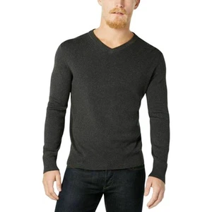 CALVIN KLEIN, Men's Zoltan Heather Gray "Weekday" Pullover Sweater, NWT - Picture 1 of 4