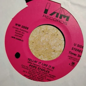 Pops Staples – Tellin' It Like It Is / Jesus Christ Superstar 45 NM 80's FUNK - Picture 1 of 2