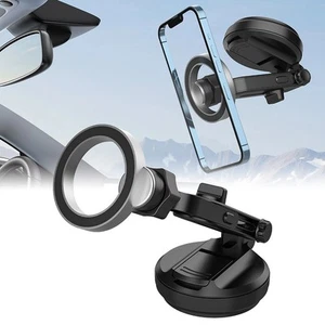 Support Téléphone Voiture avec Poignée Magnétique Forte et Angles de Vision - Photo 1 sur 9