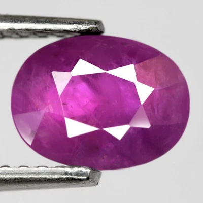 1.83Ct. Natural Gemstone Ruby Purple Pink Oval Normal Heated Winza,Tanzania - Image 1 of 4