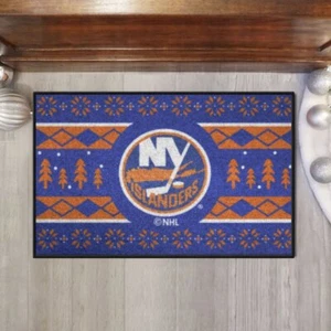 NHL - New York Islanders Holiday Sweater Starter Mat Accent Rug - 19in. x 30in. - Picture 1 of 5