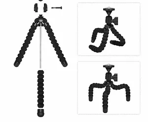 2 Pack Tripod Stand Mount Flexible Mini Octopus Wraps For Gopro Camera Phones - Picture 1 of 10