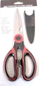 Heavy Duty Kitchen & All Purpose Scissor Soft Grip Household Shears with Sheath - Picture 1 of 2