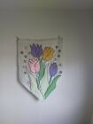 Spring Flower Theme House Banner Flag Wind Sock USED CONDITION STAINS AND MARKS
