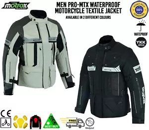 Mens Motorcycle Jacket Waterproof Motorbike Optional Inner Puffer Free CE Armour - Picture 1 of 17