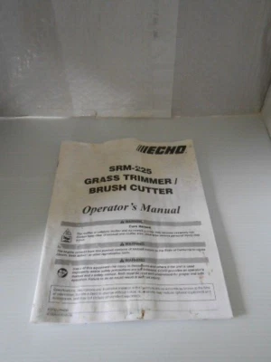 ECHO SRM-225 GRASS TRIMMER BRUSH CUTTER T-902 OWNERS MANUAL - Image 1 of 4