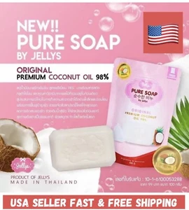Jelly Gluta Beauty Pure Soap Face Body Skin Aura Whitn Dark Reduce Spots - Picture 1 of 3