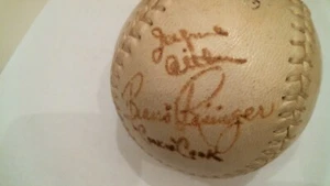 1950 AAGPBL Official signed Grand Rapid Chicks - Bild 1 von 6