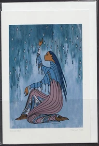 RAINMAKER Abstract by Manitoba Sioux artist Maxine Noel - New 6" x 9" Art Card - Picture 1 of 1
