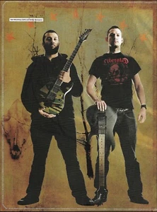 Job for a Cowboy band Ravi Bhadriraju Bobby Thompson Ibanez guitar pin-up photo - Picture 1 of 3