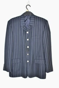Herren Vintage Willson Marine Gestreift Einreiher 5 Knöpfe Maßgeschneidert Blazer 38 - Bild 1 von 16