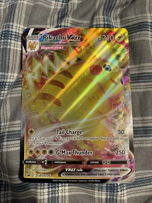 JUMBO Pokemon Card Pikachu VMAX SWSH286 Oversized Promo Holo - Image 1 of 2