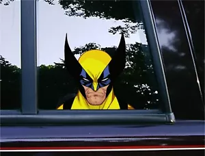 Wolverine Peeker Peeking Vinyl Car Decals Marvel Comic Heroes Laptop Stickers - Picture 1 of 4