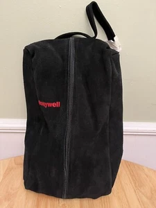 Honeywell Suede Toiletry Bag Men Travel Bag Plush Inside 2 Zip Pouches New Large - Picture 1 of 14