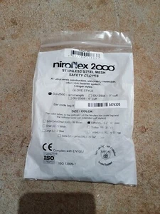 Niroflex 2000 Stainless Steel Mesh Safety Glove Cut Resistant Reversible XS - Picture 1 of 5