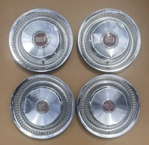 Vintage Set (4) 1955-57 BUICK Roadmaster Century Special Riviera 15" Hubcaps OEM - Bild 1 von 23