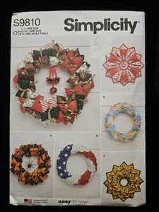 Holiday Crafts Wreaths Simplicity #S9810 For All Holidays NEW In PKG - Picture 1 of 7