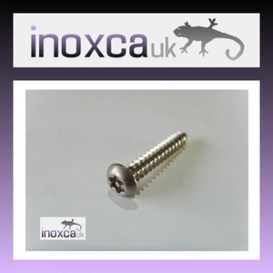 TORX PIN SCREWS BUTTON HEAD SELF TAPPING STAINLESS STEEL A2 No.4 & No.6 #4 #6 - Picture 1 of 1