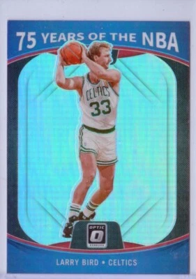 2021-22 Panini 75 Years of the NBA Prizms Silver #36 Larry Bird/Optic - Celtics - Image 1 of 2