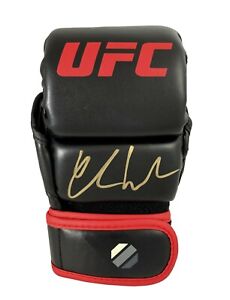 Chris Weidman Signed UFC Black Sparring Glove Autograph COA JSA Inscriptagraphs