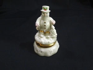 Lenox Treasures - Scatola portagioie del tesoro pupazzo di neve con ciondolo - Foto 1 di 13