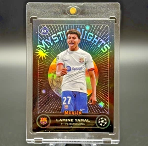 Lamine Yamal 2023-24 Topps Merlin UCC Mystic Nights Refractor #MN-8 Rookie (RC) - Picture 1 of 10