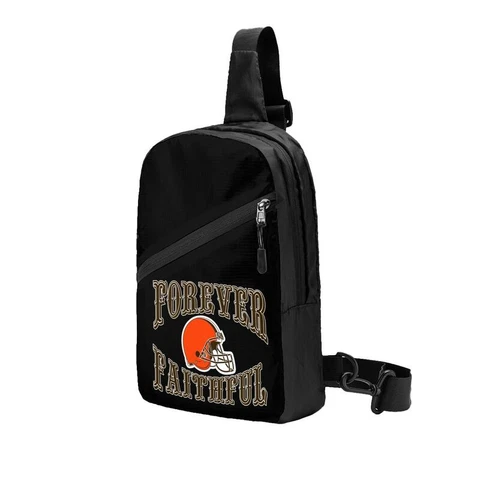 Forever Faithful Cleveland Browns Chest Package Folding Cross-body Chest Bag Cover