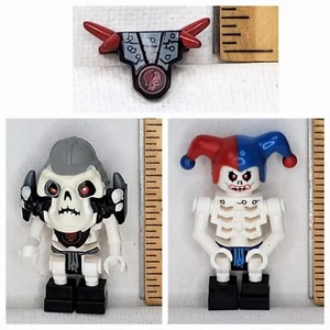 LEGO Minifigure 3 PC LOT Ninjago Kruncha Krazi Armor Cracked Skull Breastplate - Picture 1 of 13