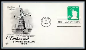 US FDC # U551 6c Statue of Liberty Artcraft 1968, 9g799 - Picture 1 of 1
