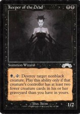 Keeper of the Dead *Uncommon* Magic MtG x1 Exodus MP