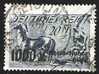 Germany Semi Postal Stamp 1923 20M+1000M Rhine Rhur Aid Scott # B7 Mi 260 Used