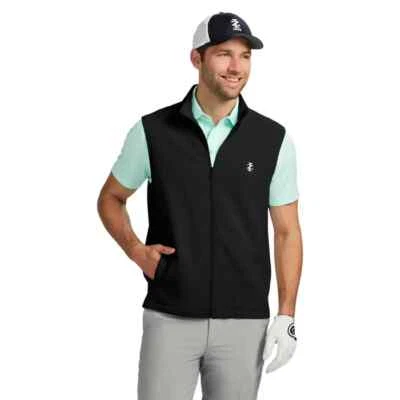 Colete de golfe masculino IZOD BLACK HYDRASHIELD ZÍPER COMPLETO TAMANHO: GG novo com etiquetas - Imagem 1 de 3