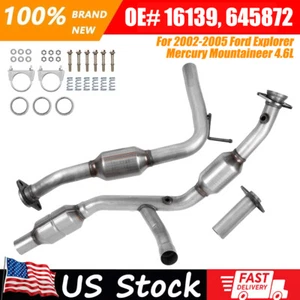 Fits Ford Explorer Mercury Mountaineer 4.6L 2002-2005 Y Pipe Catalytic Converter - Picture 1 of 12