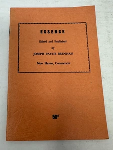 Esencia editada y publicada por Joseph Payne Brennan 1977 primera impresión - Imagen 1 de 3