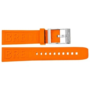 Breitling Diver Pro III 18mm Einlass 6" Orange Gummi Ersatz Uhrenarmband 173S - Bild 1 von 1